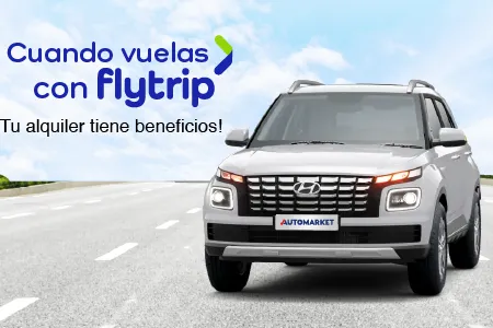 ¡Cuando vuelas con Fly Trip tu alquiler tiene beneficios!